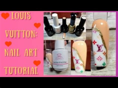 Louis Vuitton HOW TO transfer nail foil 